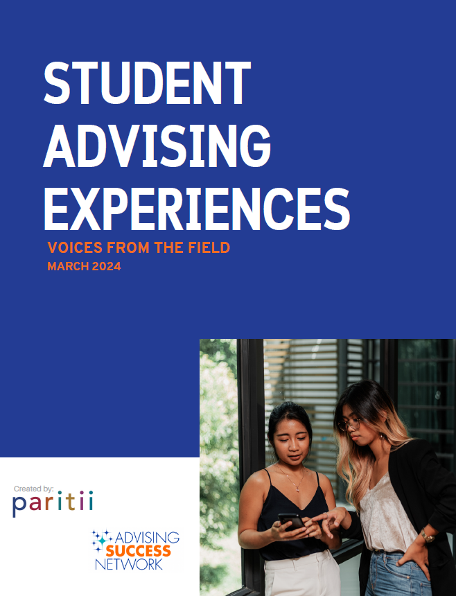 The cover of Student Advising Experiences - Voices from the Field